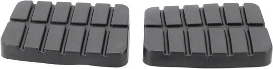 Pedaalhoezen Set - Rem en Koppeling - Verbeterde Grip - Antislip Rubber - 2 Stuks - Zwart