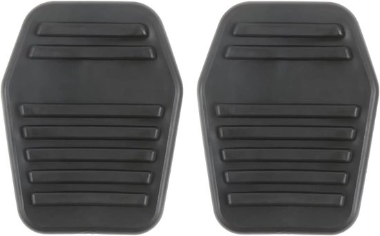 Pedaalhoezen Set - Rem Koppeling Covers - Veiliger Rijden - Verbeterde Wrijving - 2 Stuks - Zwart
