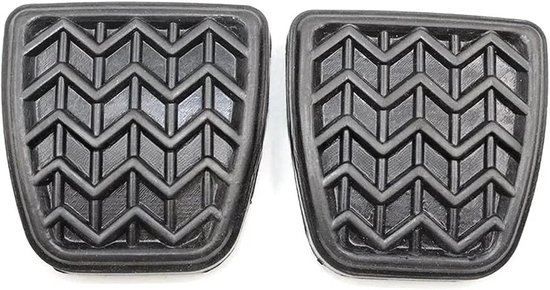 Pedaalhoezen Set - Remkoppeling Covers - Verbeter Rijveiligheid - Antislip Rubber - 2 Stuks - Zwart