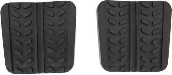 Pedaalhoezen Set - Remkoppelingspedaal Covers - Verbeter Rijveiligheid - Antislip Rubber - 2 Stuks - Zwart
