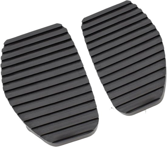 Pedaalhoezen Set - Remkoppelingspedaal Rubber - Auto Rijcomfort - Antislip Oppervlak - 2 Stuks - Zwart