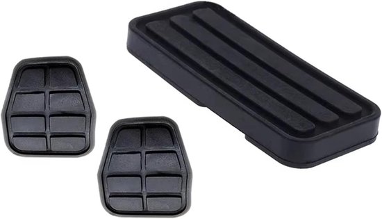 Pedaalhoezen Set - Rubberen Pedalen - Verbeterde Grip - Antislip Ontwerp - 1 Set - Zwart