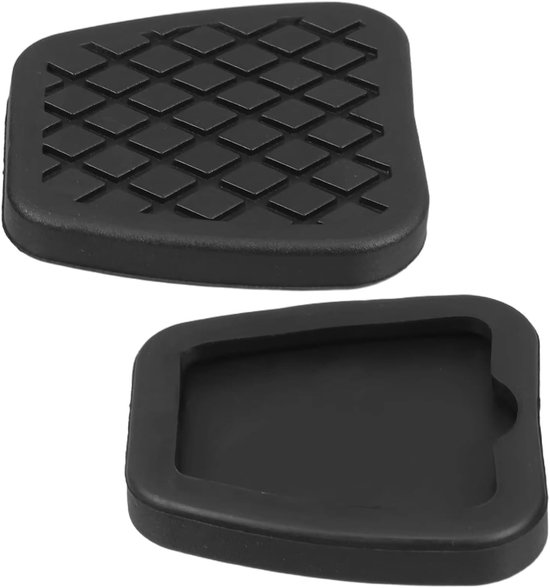 Pedaalhoezen Set - Rubberen Voetkussens - Veiliger Rijden - Antislip Gegroefd - Universele Pasvorm - Zwart