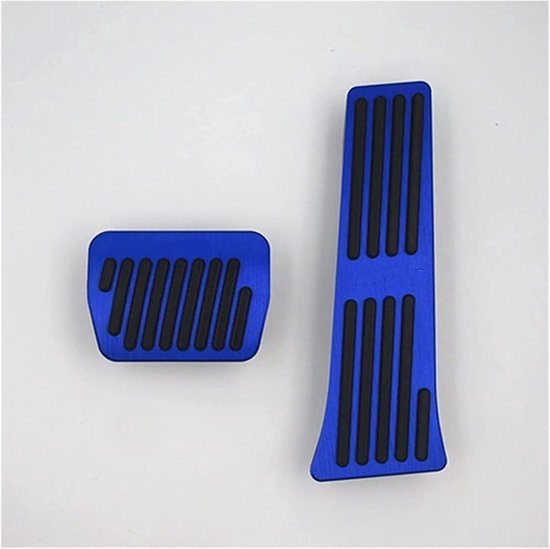 Pedaalkappen Auto - Aluminium Pedalen - Verbeter Rijervaring - Antislip Rubber - Set van 2 - Zilver