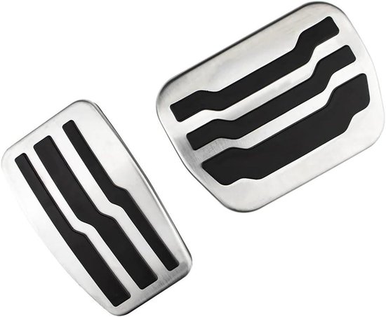 Pedaalkappen Auto - Gaspedaal Rempedaal - Veiliger Rijden - Antislip Rubber Oppervlak - 1 cm - Zwart