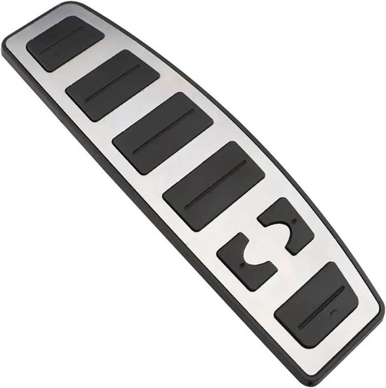 Pedaalkappen Auto - Rem Gas - Verbeter Rijervaring - Antislip Rubber - 1 Stuk - Zilver