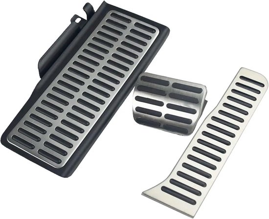 Pedaalkussens Auto - Trapauto Accessoires - Verbeter Rijervaring - Vergroot Contactoppervlak - 3 Stuks - Zilverkleurig