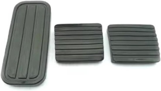 Pedaalrubberset Auto - Pedaalhoezen Set - Verbeter Rijervaring - Verhoogde Wrijving - 3 Stuks - Zwart