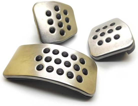 Pedaalset Auto - Auto Accessoires - Verbeterde Rijervaring - Antislip Textuur - 3 Stuks - Zwart