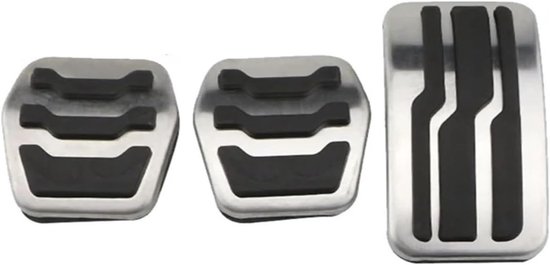 Pedaalset Auto - Pedaalhoezen - Veiliger Rijden - Antislip Ontwerp - MT 3 stuks - Zwart