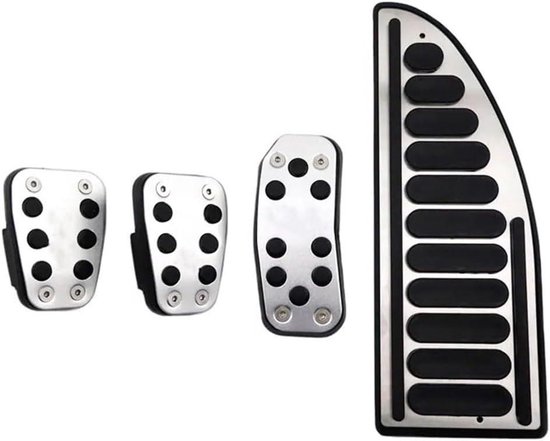 Pedalenhoezen Auto - Pedaalkussens Set - Verbeter Rijcomfort - Vergroot Contactoppervlak - 50 x 10 x 10 cm - Wit