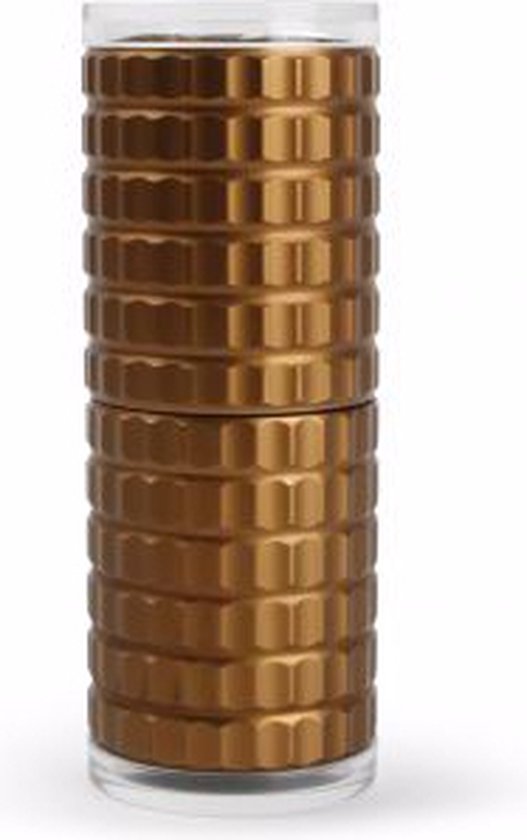 Peper- of zoutmolen geribbeld rosegoud 125 mm van PEPE