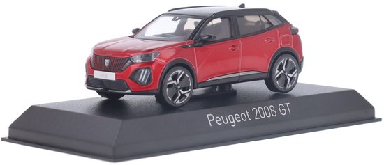 Peugeot 2008 GT 2024 Elixir Rood - Model 1/43 Norev van Merkloos