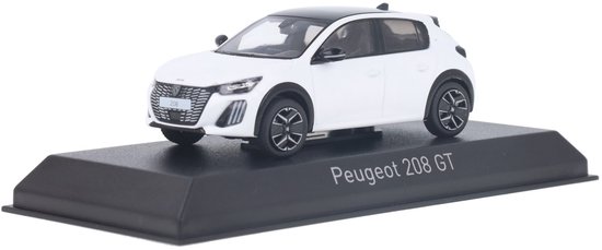 Peugeot 208 GT 2024 Bianca Wit - Model 1/43 Norev van Norev