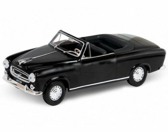Peugeot 403 1957 (Zwart) (10 cm) 1/34 Welly - Speelgoed auto voor kinderen jongens meisjes - Modelauto Schaalmodel Miniatuurauto - Speel auto cadeau kind van Welly