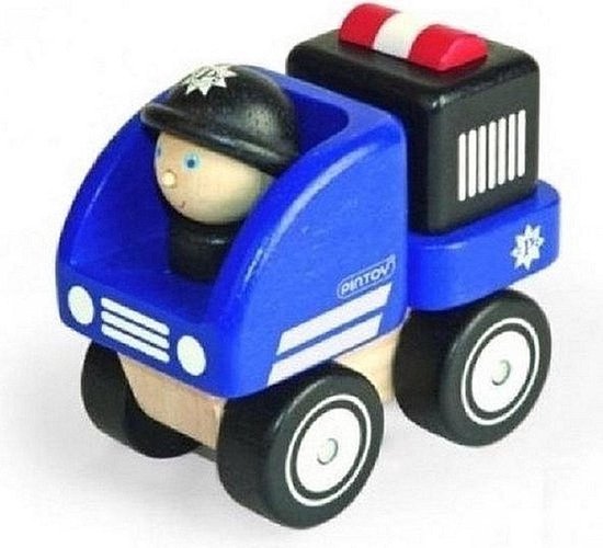 Pintoy P10507 Houten Mini Politieauto van Pintoy