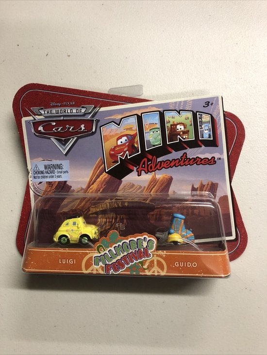 Pixar Cars Mini Adventures Sarge's Boot Camp SARGE & FILLMORE Jeep & Bus van Mattel