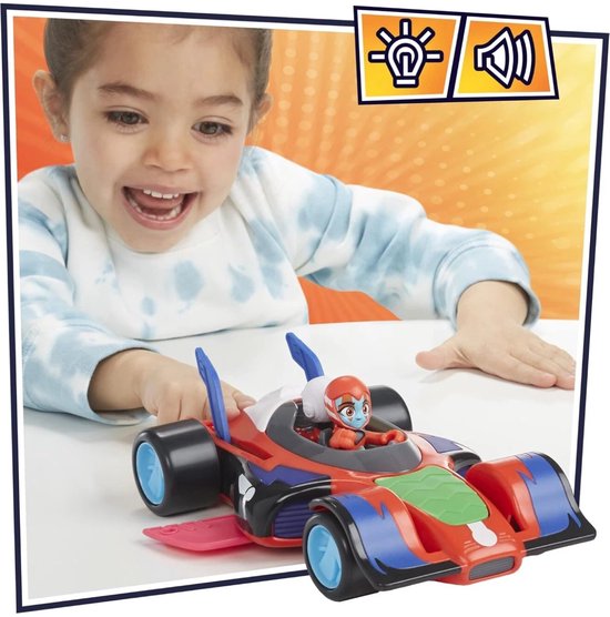 PJ Masks Animal Power Flash Cruiser Transformerende Auto met Lichtjes en Geluiden, Speelgoed van Hasbro van Merkloos