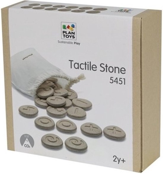 Plan Toys houten sensorische stenen - 24-deligPlan Toys houten sensorische stenen - 24-delig van Plan Toys