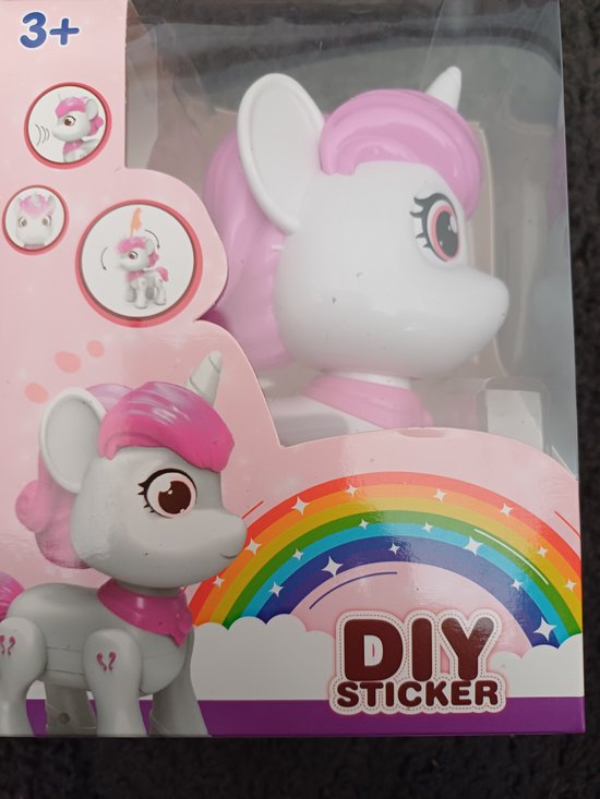 Play With Me Unicorn - Interactive Animal - DIY Sticker van Clementoni