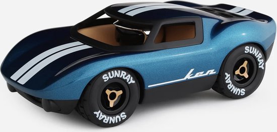 Playforever - Ken Cash - Speelgoedauto Blauw - Speelplezier En Ook Een Eye-Catcher In Het Interieur - Geschikt Vanaf 1 Jaar van Merkloos
