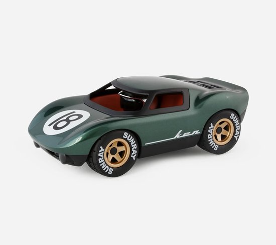 Playforever - KEN Rodgers - Speelgoedauto – Retro Rijdend Speelgoed Voor Kinderen – Design Auto Voor Jongens, Meisjes & Interieurdecoratie van Playforever