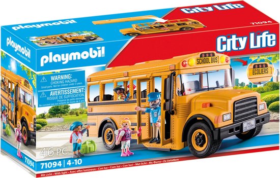PLAYMOBIL City Life Amerikaanse schoolbus - 71094 van Playmobil