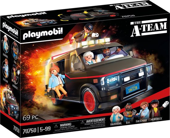 PLAYMOBIL De A-team Bus - 70750 van Playmobil