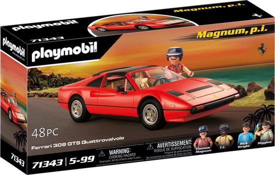 PLAYMOBIL Magnum, P.I. Ferrari 308 GTS Quattrovalvole - 71343 van Playmobil