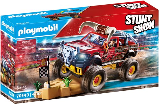PLAYMOBIL Stuntshow Monster Truck met hoorns - 70549 van Playmobil
