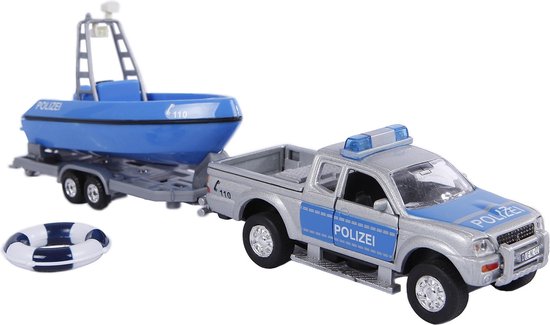 Politieauto met Boot van LEGO