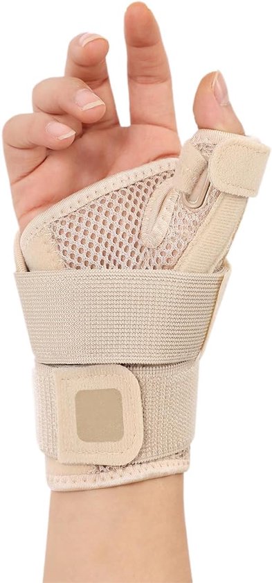 Polsbandage voor peesontsteking, verstelbaar, duimbandage, rechter- en linkerhand, sportarmband voor sportschool, geschikt voor sport, werk, slaap