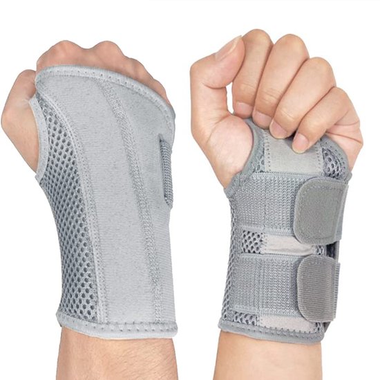 Polsbandages, Mannen En Vrouwen Carpal Tunnel Splint, Adjustable Wrist, Rechter en Linkerhanden, Voor Carpaal Tunnel Syndroom, Tendinitis, Artritis en Verstuikingen, Polssteun Voor Training
