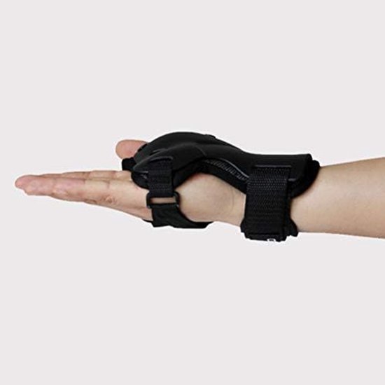 Polsbeschermer Gemonteerde Polsbrace Polssteun, Ademend Zweetabsorptie Nylon Riemen voor Volwassenen Kinderen Jeugd Schaatsen Skiën Snowboard (M)