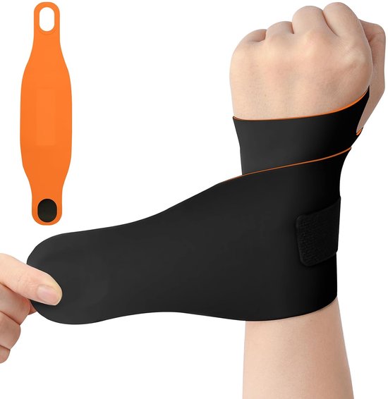 Polsondersteuningen, polscompressieband en ondersteuning polsbrace sport unisex, polsbrace ultradun en verstelbaar voor fitness, gewichtheffen, tendinitis, carpaal tunnel artritis