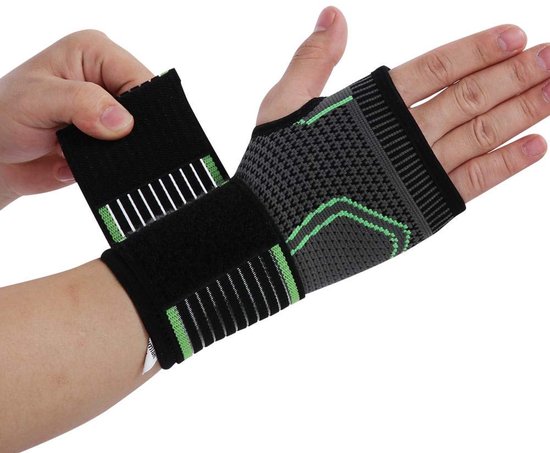 Polsorthese, sportarmband, drukverband voor pols en handpalm met drukband, verlicht carpale tunnel en polspijn (XL)