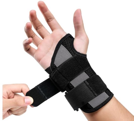 Polsspalk rechts of links, polsorthese voor gewrichtspijn, carpale tunnelbrace, polsbandage voor tendinitis, polsbescherming, polspijn