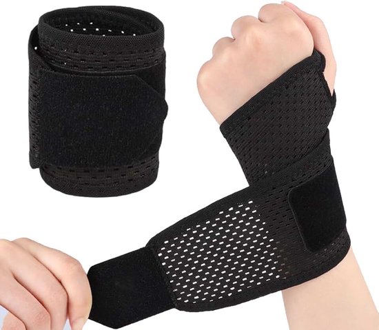 Polssteun, polssteun, peesschedeontsteking, bandage voor peesschedeontsteking of sport, voor linker- of rechterhand