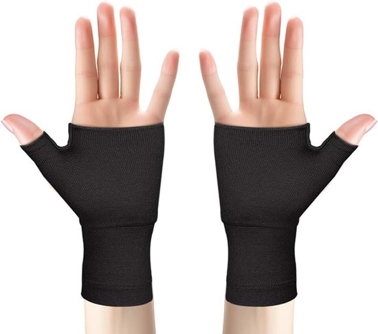 Polssteunen, 2 stuks, ademend, duimspalk, ondersteuning, antislip en elastische handschoenen, voor dames en heren, sport, verstuikingen, peesontsteking