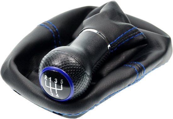 Pookhoes Schakelknop Set 5 Versnellingen met 12mm Knop voor VW Golf 4 IV Plug & Play Vervanging