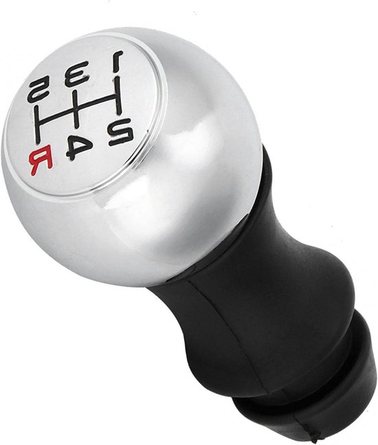 Pookknop 5 Versnellingen - Schakelhendel Knop - Auto Rijden Verbeteren - Aluminium ABS Materiaal - 175 Gram - Rood