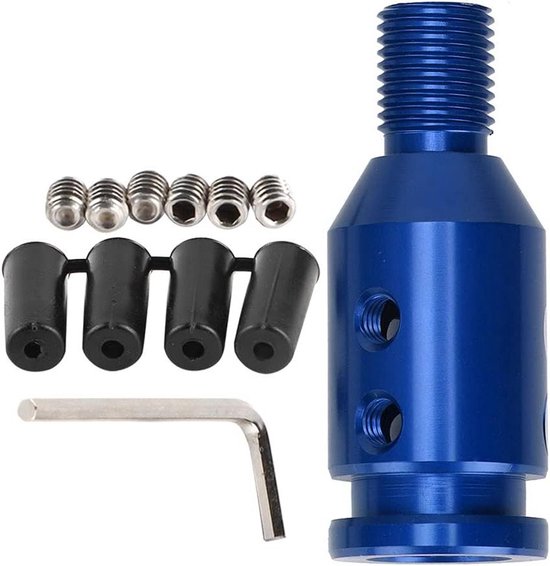 Pookknop Adapter - Schakelknop Adapter - Auto Interieur Upgraden - Universeel Ontwerp - 12x1.25 - Blauw