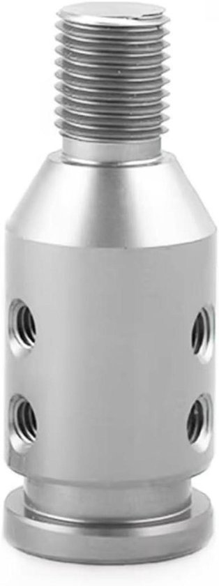 Pookknop Adapter - Versnellingspook Verloop - Verbeter Rijcomfort - Universele Pasvorm - M12x1.25 M10x1.5 - Zilver