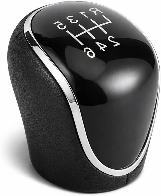 Pookknop Auto - Schakelknop Versnellingspook - Auto Rijervaring Verbeteren - Ergonomisch Ontwerp - 6 Versnellingen - Zwart