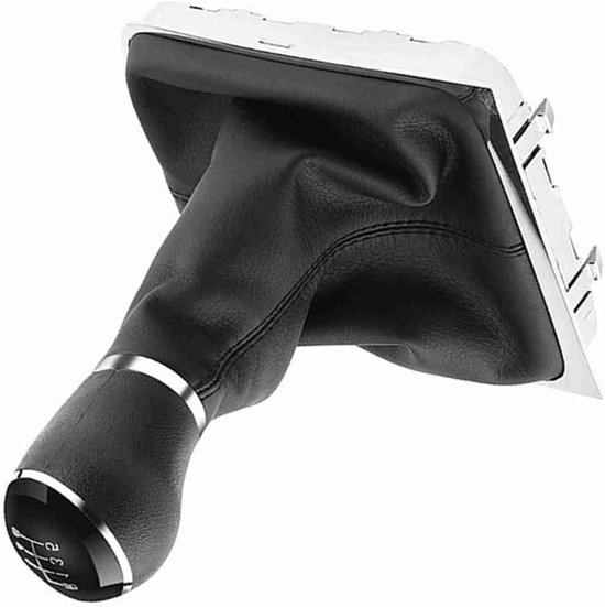 Pookknop Set - Schakelknop Hoes - Auto Interieur - Directe Pasvorm - 6 Versnellingen - Zwart