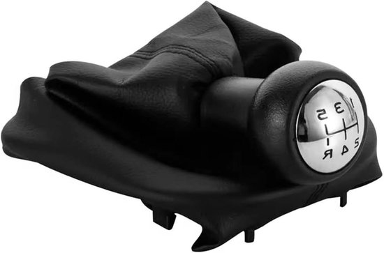 Pookknop Vervangingsset - Schakelpookhoes - Comfortabel Rijden - Verbeterde Grip - 5 Versnellingen - Zwart