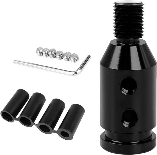 Pookknopadapter - Schakeladapter - Auto Versnellen - Universele Pasvorm - M12 x 125 - Zwart