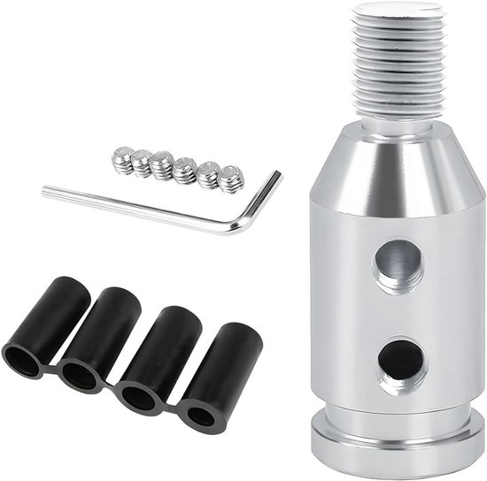 Pookknopadapter - Schakeladapter - Versnellingsbak Aanpassen - Universele Pasvorm - M12 x 125 - Zilver