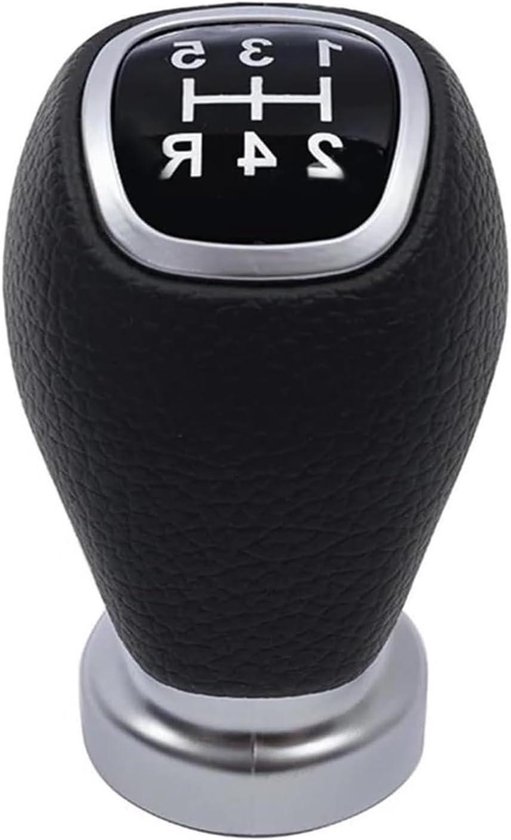 Pookknopkop - Hand Schakelpook - Auto Interieur - Comfortabele Grip - 5 Versnellingen - Zwart