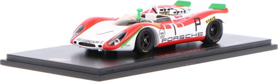 Porsche 908/02 K Spark Modelauto 1:43 1969 Jo Siffert / Brian Redman Porsche System Engineering van Porsche